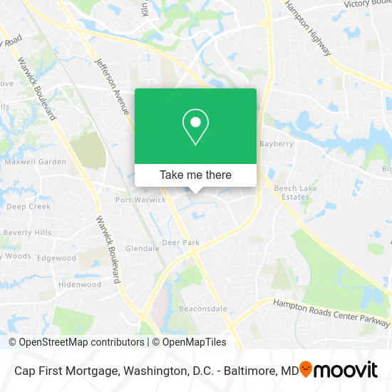 Cap First Mortgage map