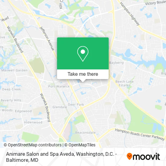 Animare Salon and Spa Aveda map