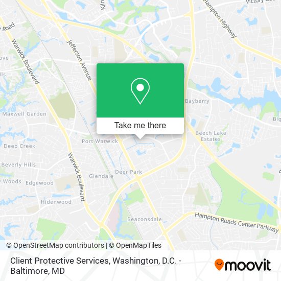 Client Protective Services map