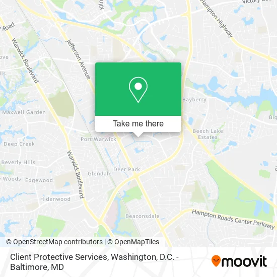 Client Protective Services map