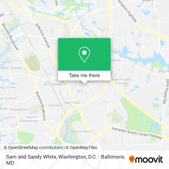 Sam and Sandy White map
