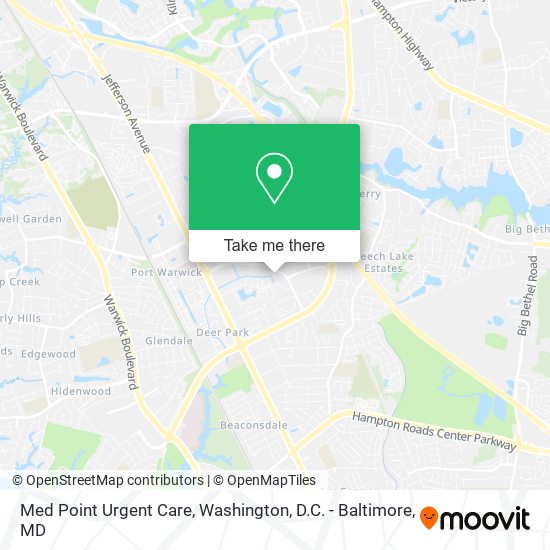 Med Point Urgent Care map