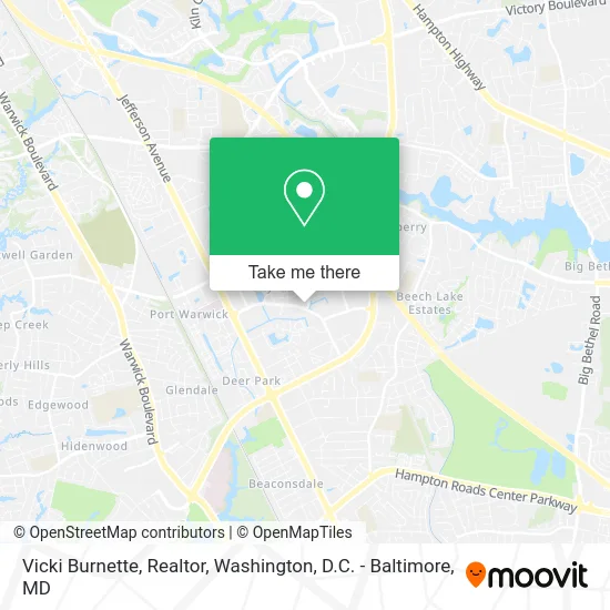 Vicki Burnette, Realtor map