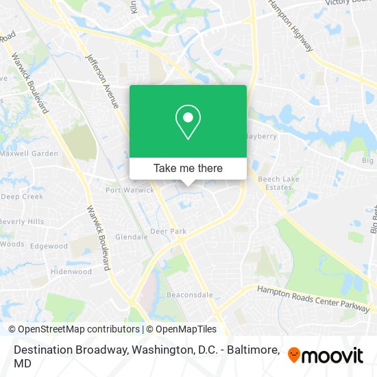 Mapa de Destination Broadway