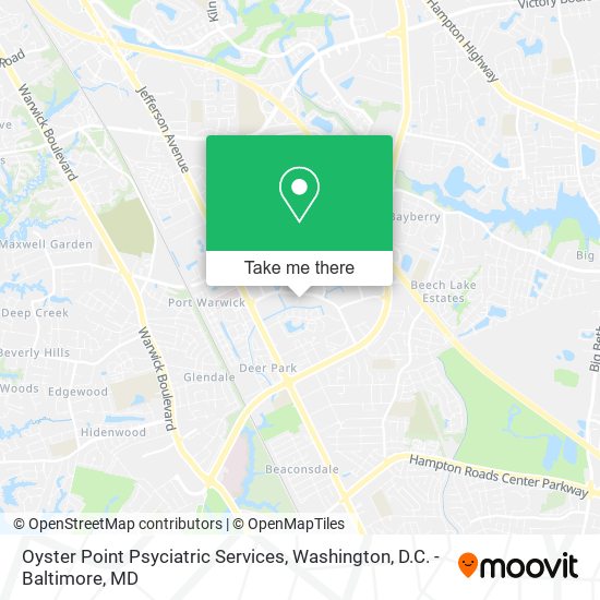 Mapa de Oyster Point Psyciatric Services