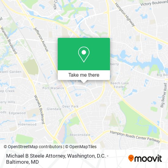 Mapa de Michael B Steele Attorney