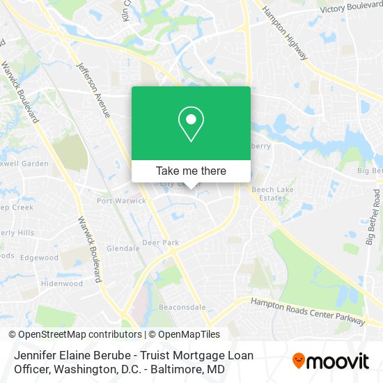 Jennifer Elaine Berube - Truist Mortgage Loan Officer map