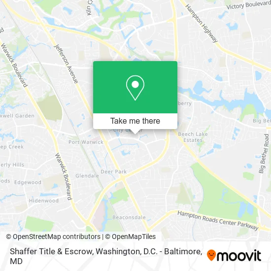 Shaffer Title & Escrow map