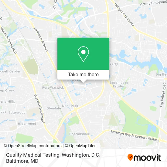 Quality Medical Testing map