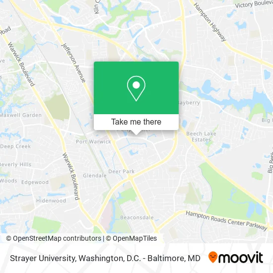 Strayer University map