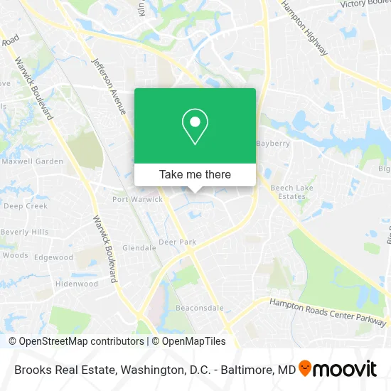 Brooks Real Estate map