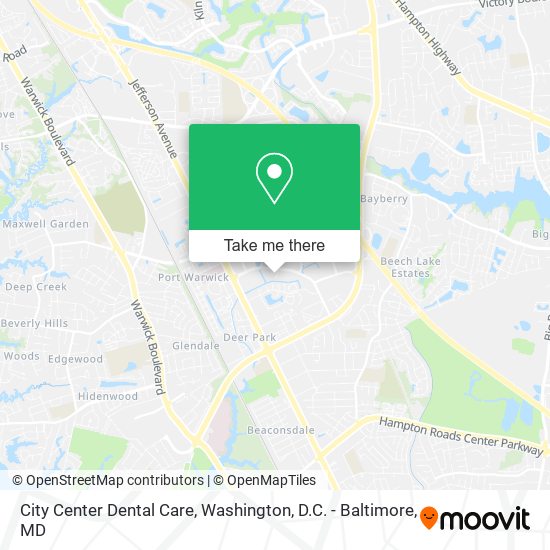 City Center Dental Care map
