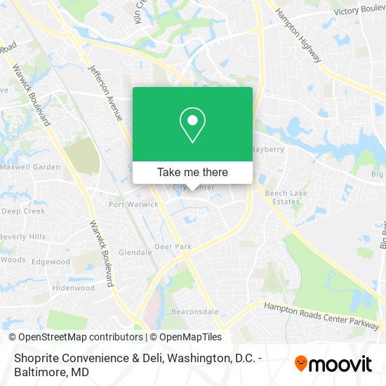 Shoprite Convenience & Deli map