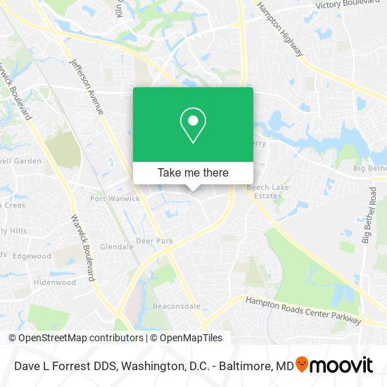 Dave L Forrest DDS map