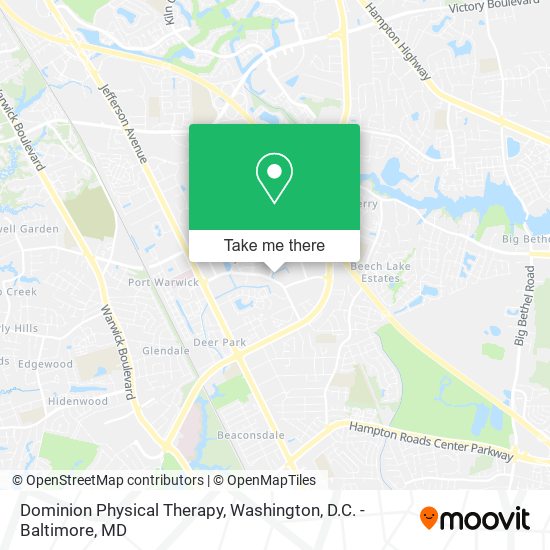Dominion Physical Therapy map