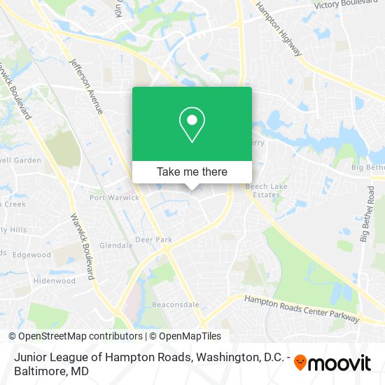 Mapa de Junior League of Hampton Roads