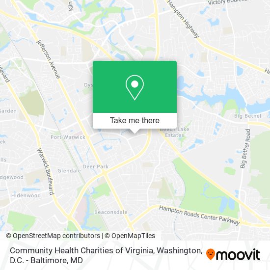 Community Health Charities of Virginia map