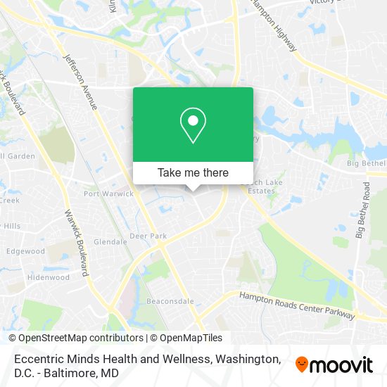 Mapa de Eccentric Minds Health and Wellness