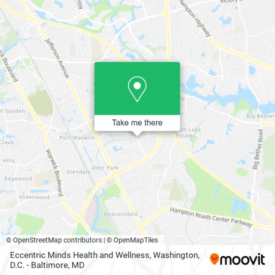 Eccentric Minds Health and Wellness map