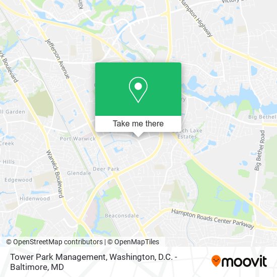 Tower Park Management map
