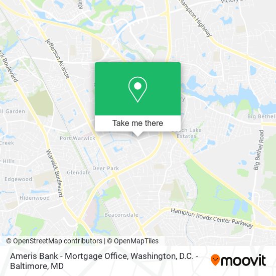 Ameris Bank - Mortgage Office map