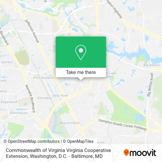 Commonwealth of Virginia Virginia Cooperative Extension map