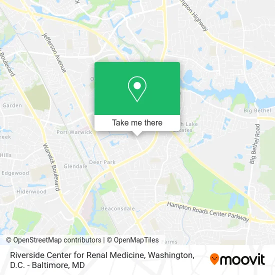 Riverside Center for Renal Medicine map