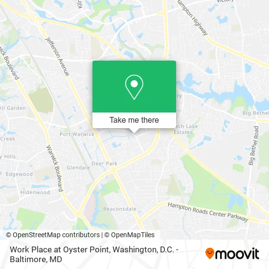 Mapa de Work Place at Oyster Point