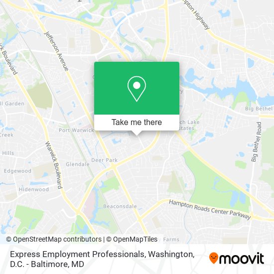 Express Employment Professionals map