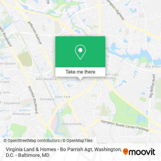 Mapa de Virginia Land & Homes - Bo Parrish Agt