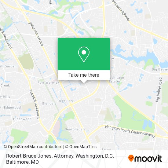Robert Bruce Jones, Attorney map