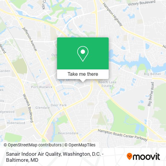 Sanair Indoor Air Quality map