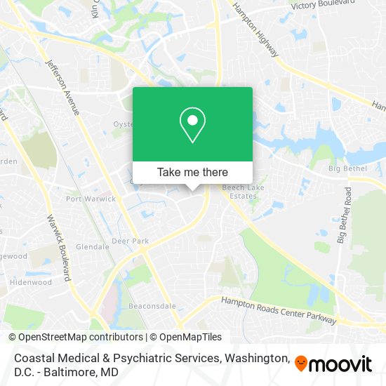 Mapa de Coastal Medical & Psychiatric Services