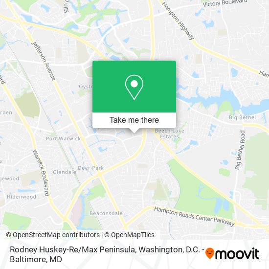 Rodney Huskey-Re/Max Peninsula map