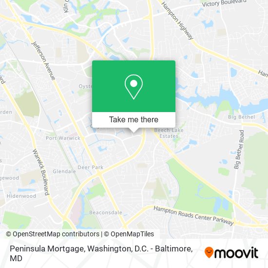 Peninsula Mortgage map