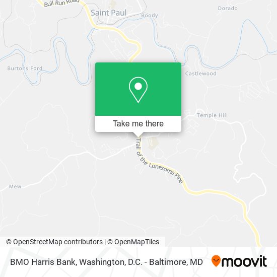 Mapa de BMO Harris Bank