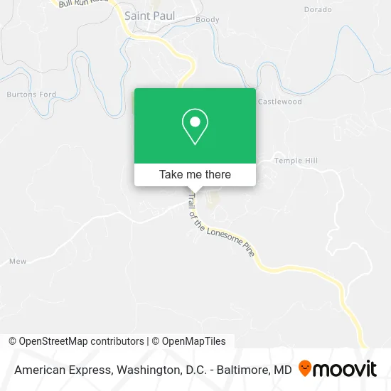 American Express map