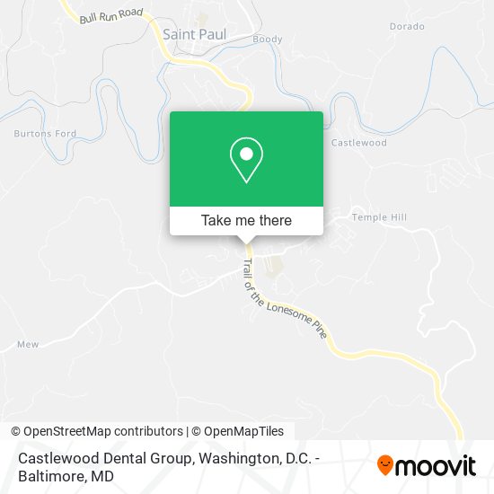 Castlewood Dental Group map