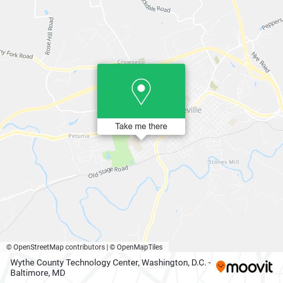 Wythe County Technology Center map