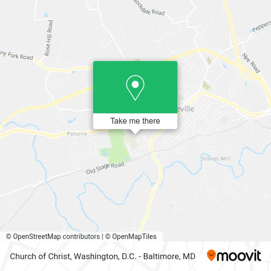 Church of Christ map