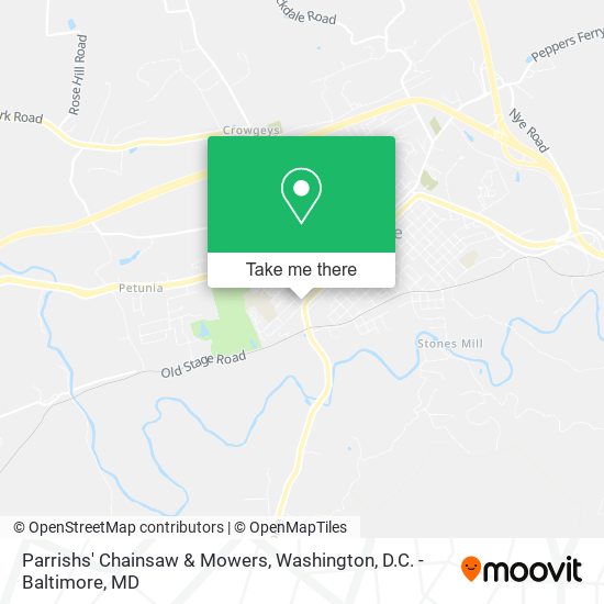 Parrishs' Chainsaw & Mowers map