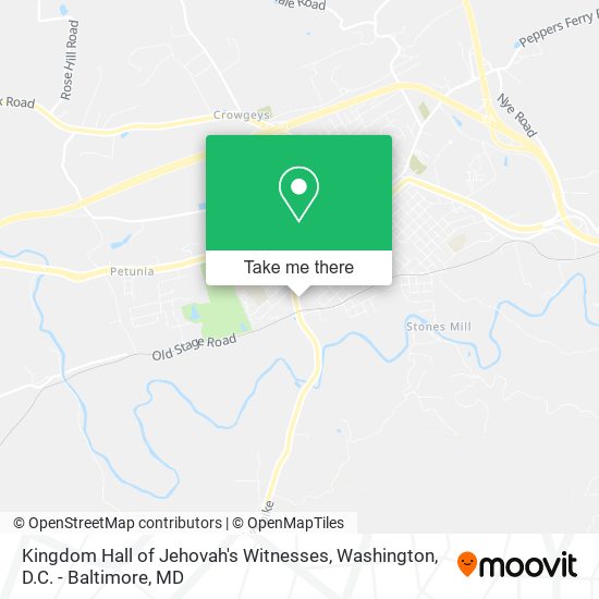 Mapa de Kingdom Hall of Jehovah's Witnesses