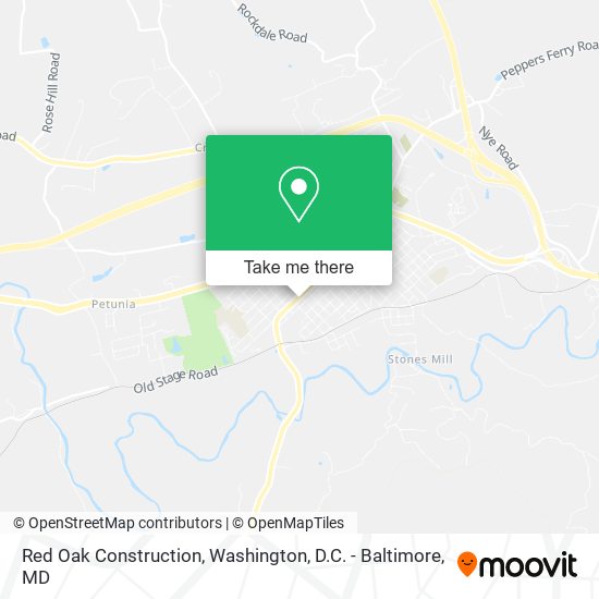 Red Oak Construction map