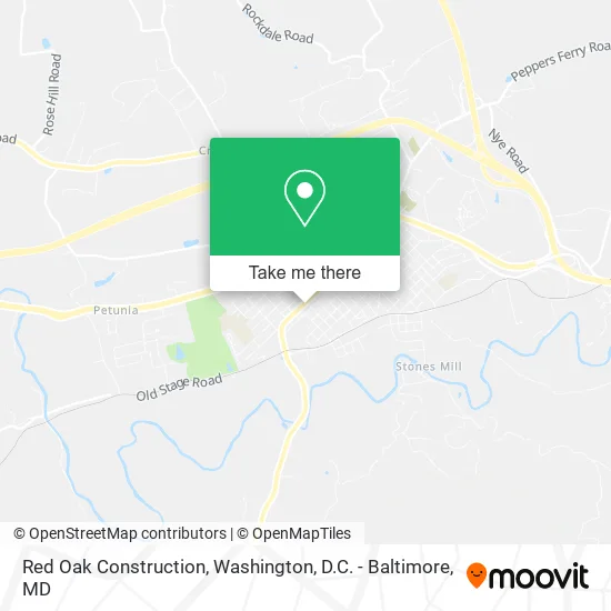 Red Oak Construction map