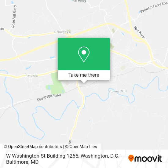 W Washington St Building 1265 map