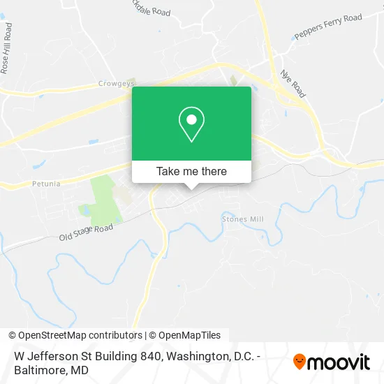 Mapa de W Jefferson St Building 840