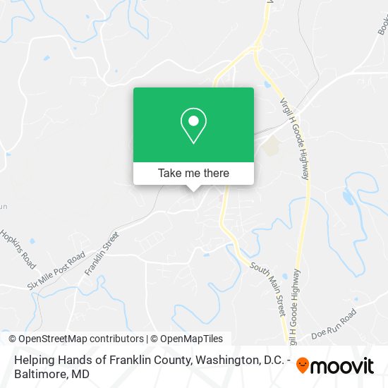 Helping Hands of Franklin County map