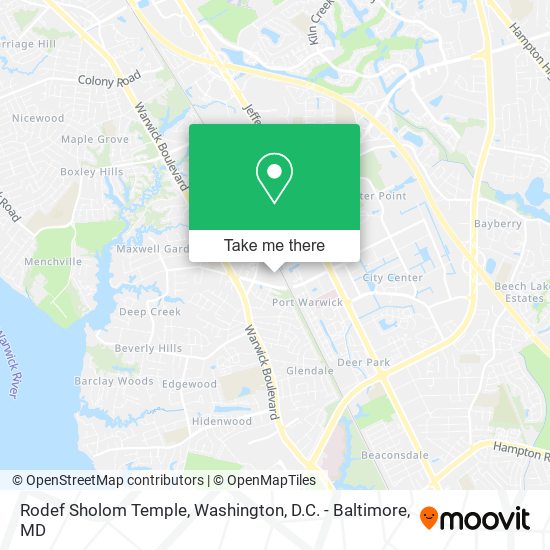 Rodef Sholom Temple map