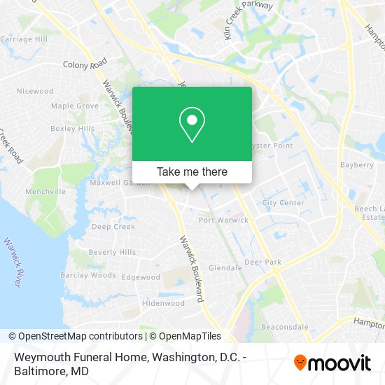 Mapa de Weymouth Funeral Home