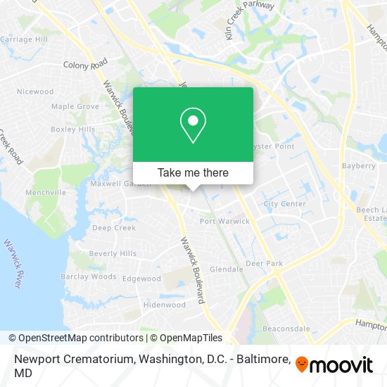 Mapa de Newport Crematorium
